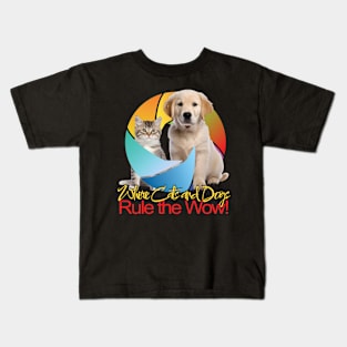 Cat Dog Wow Kids T-Shirt